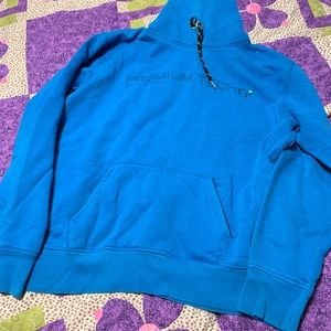 Blue hoodie